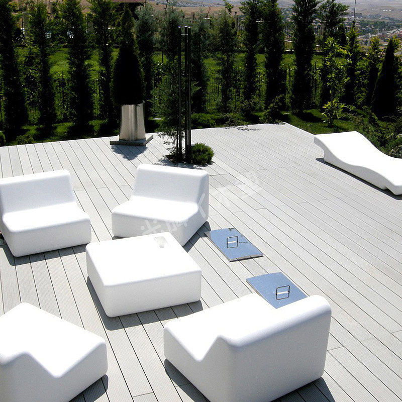 Wood plastic outdoor floor，Outdoor living space，Outdoor furniture floor，